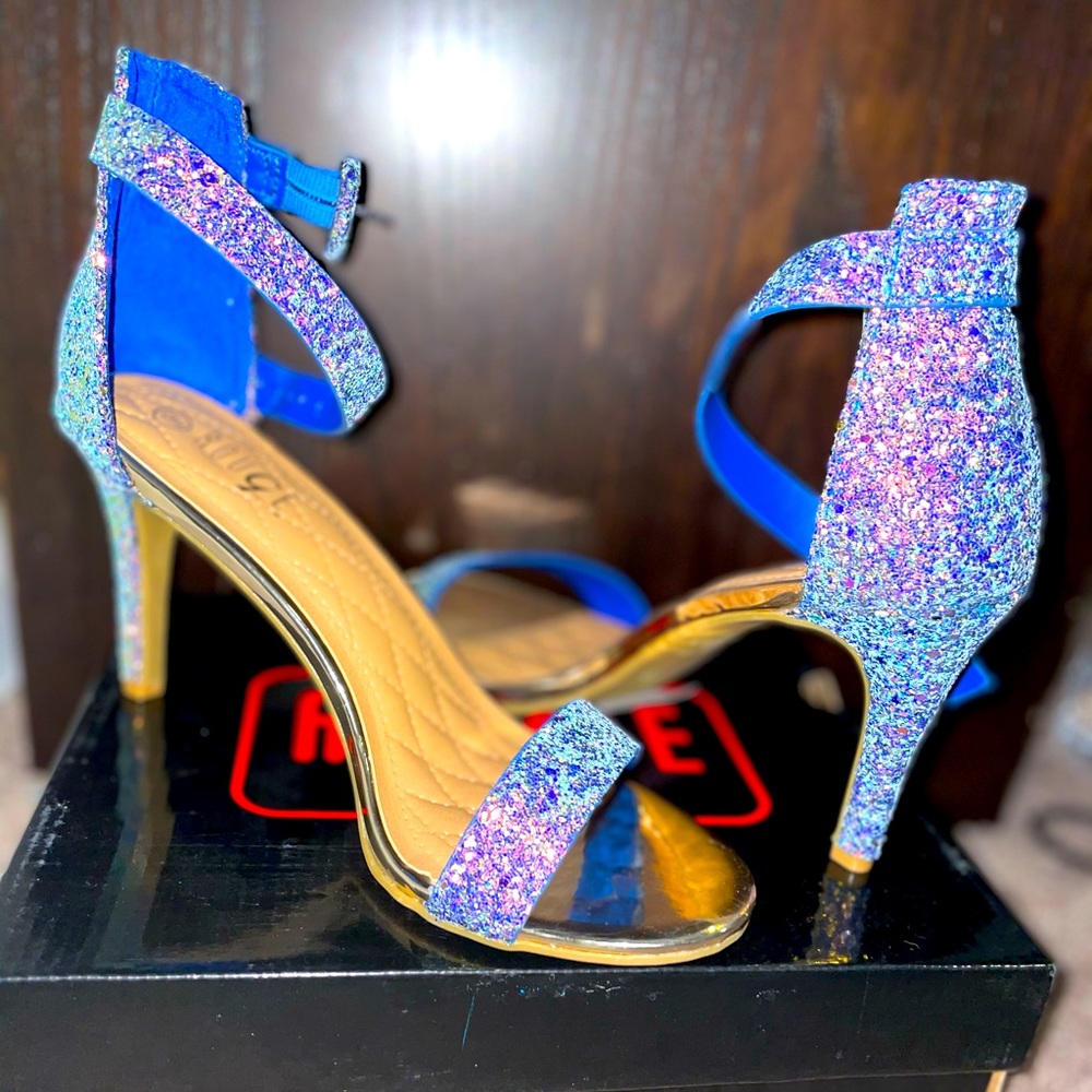 Mermaid Sparkle Heeled Sandles
